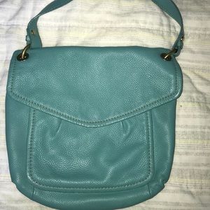 Fossil Teal Shoulder Bag